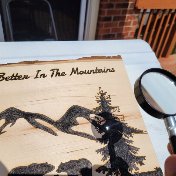 SunFunArt unique "Do not disturb us" woodburning painted hearts door hanger NEW! - Picture 5 of 5